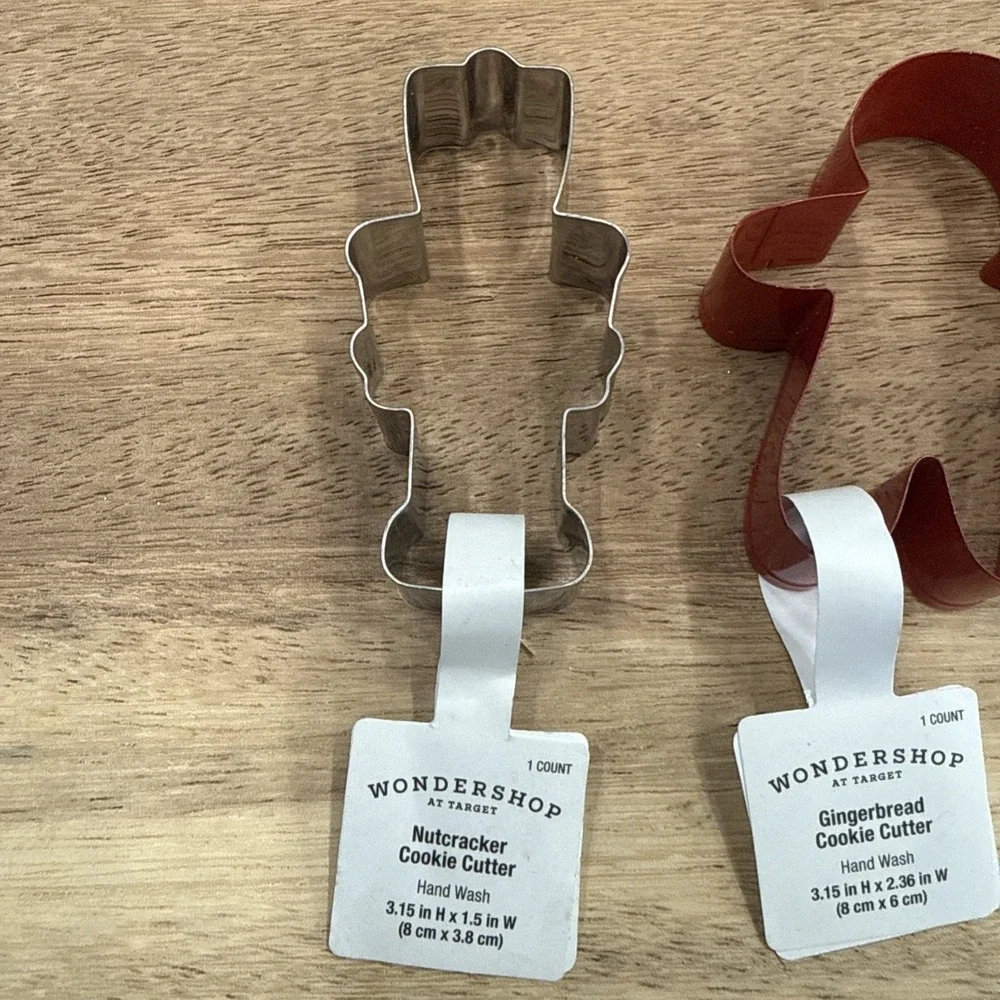 Christmas Cookie Cutter Set Gingerbread Man Nutcracker